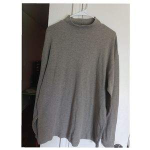 Mens Farah Long Sleeve Mock Turtle Neck Shirt